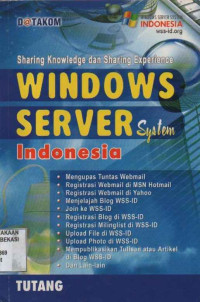 Sharing knowledge dan sharing experience Windows server system